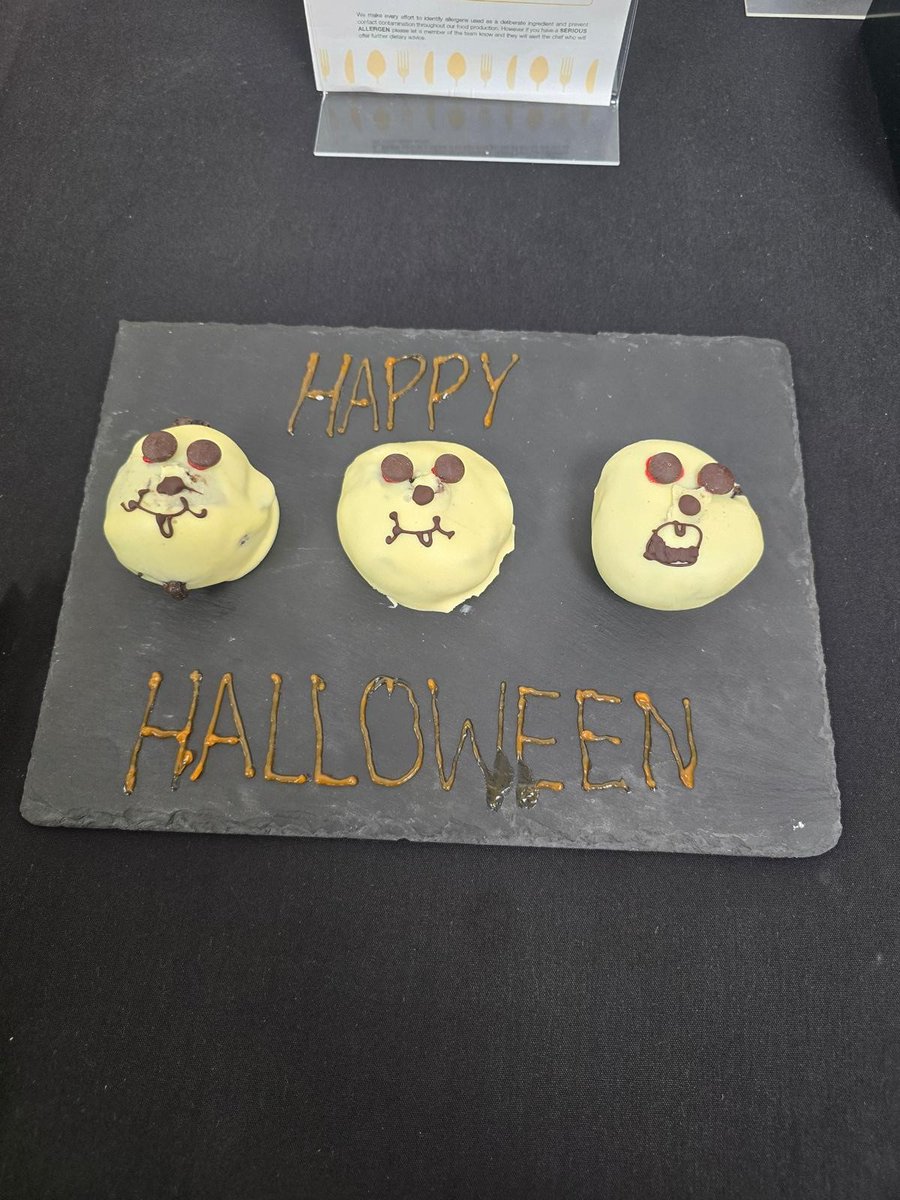 It may be the day after the night before but we could resist sharing the full set of spooky treats from yesterdays Halloween afternoon break selection across all of our venues.

Who wins? We really can't decide!