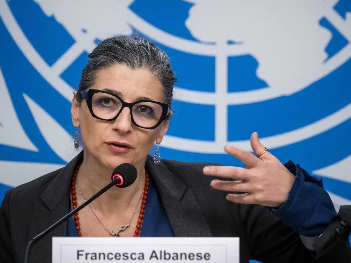 Human rights expert @FrancescaAlbs:   "Time is running out. A genocide and a man-made humanitarian catastrophe are unfolding in front of us and in #Gaza. I regret to see so many member states are avoiding acknowledging the suffering of the Palestinian people &amp; instead look away."