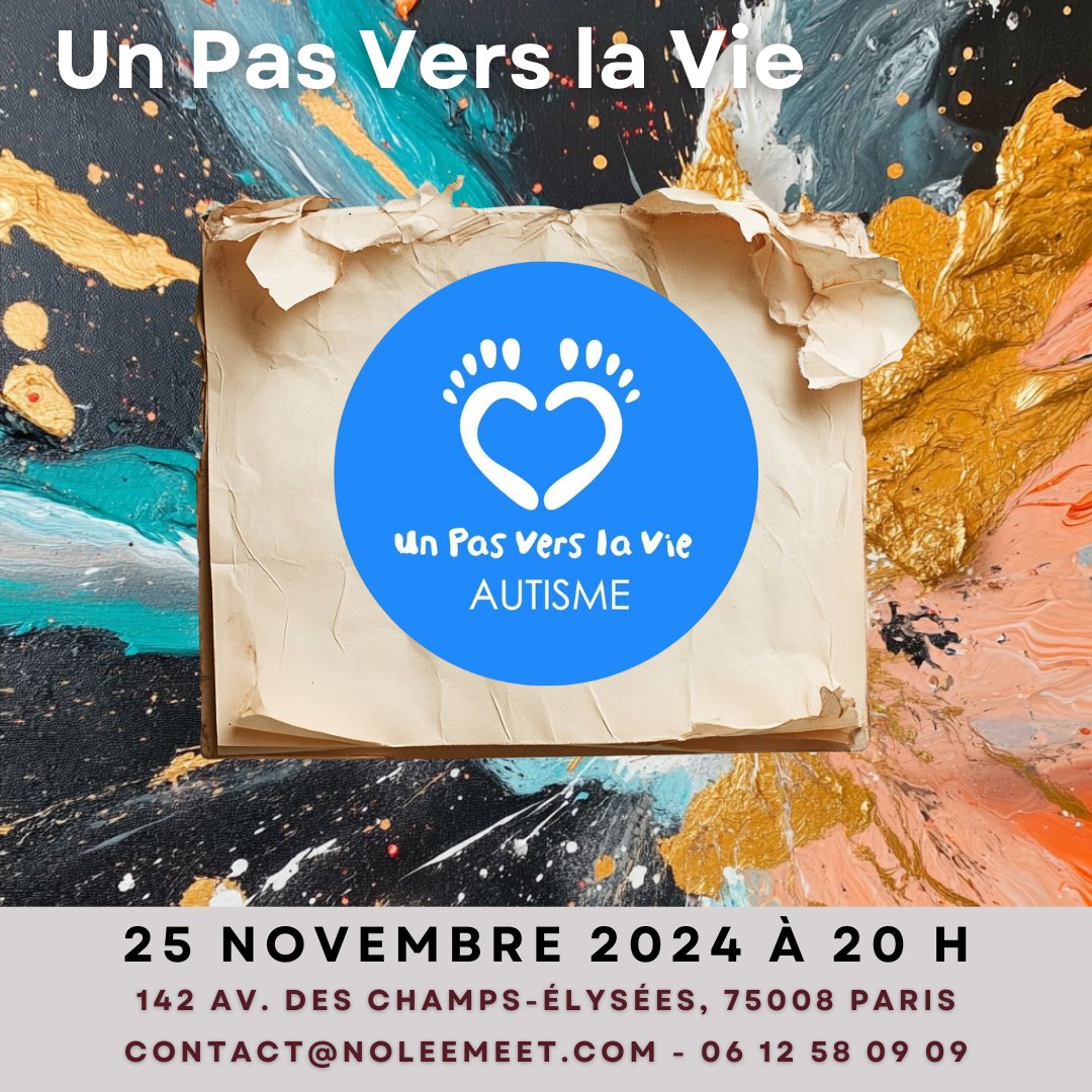 Noleemeet's tweet photo. 💙 Un Pas Vers la Vie crée des centres de répit pour les enfants autistes et leurs familles. Soutenez cette cause exceptionnelle lors de notre vente aux enchères !
📅 25/11/24 - 20h
📍Champs-Élysées, Paris
🔗 https://t.co/wpbVmhmCId

#Autisme #Noleemeet2024 https://t.co/DrzKv6UjB2