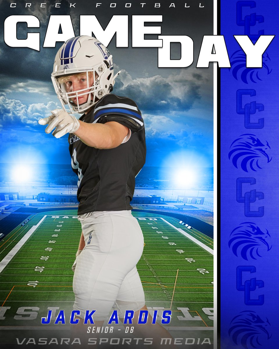 Vasaraphoto's tweet photo. Game Day &amp; Senior Night!!!!
📷Hays Lehman
📷7:30 PM - Varsity
📷BISD Memorial Stadium
📷 Gate
Meet Your Senior
Football - #8 - Jack Ardis - DB
#helpusrise #nrhsch #CreekisRising
Please Share! https://t.co/0yVK9vG614