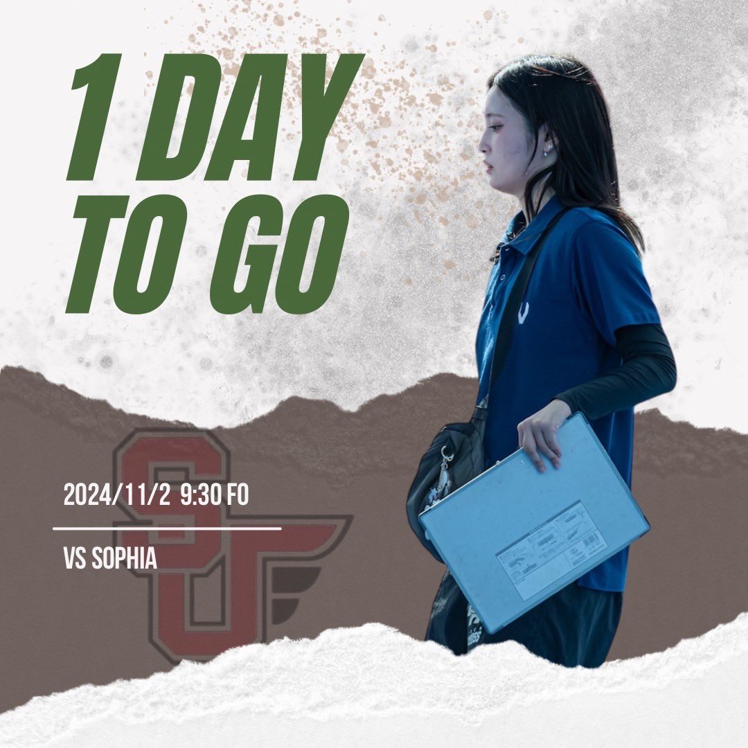saitama_GA's tweet photo. 明日は上智大学戦です🔥

24GA最終戦となります✨

選手たちの勇姿をご覧ください❗️
熱い応援をぜひお願いします🙇

⚠️フィールド内での傘の使用は禁止のためレインコートの持参をお願いします

【試合詳細】
11/2(土)     9:30  FO  
VS上智大学
📍江戸川臨海球技場

#最高の仲間と共に全国へ https://t.co/TltreSjr8N