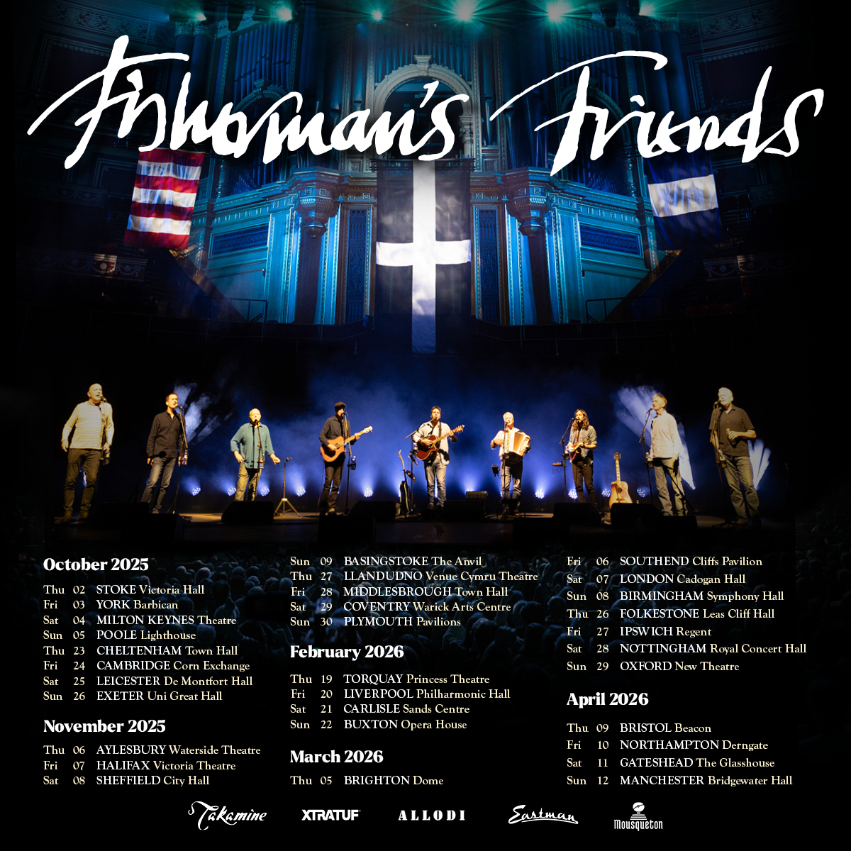 In celebration of performing together for over 30 years, <a href="/Fishy_Friends/">Fisherman's Friends</a> embark on a huge UK tour in 2025 &amp; 2026! 🎣

Get tickets at tix.to/FishermansFrie…