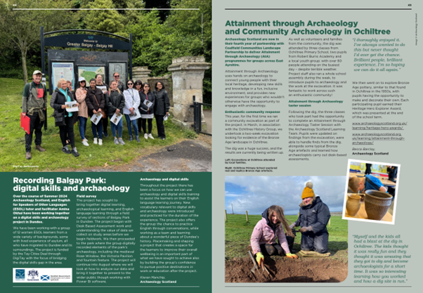 ArchScot's tweet photo. Thrilled our inclusive archaeology projects are in @ScotArchStrat's Celebrating Archaeology in Scotland 2024 mag! 🎉

Fab to see the inspiring work the Archaeology Sector accomplishes together across Scotland. 🤝

Read the latest issue to explore more: https://t.co/DyeNGbu1aP https://t.co/XiThxxJRsH