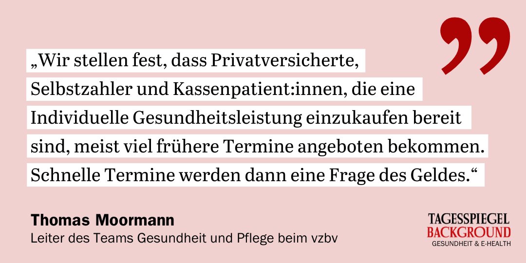 Tagesspiegel Background Gesundheit & E-Health tweet media