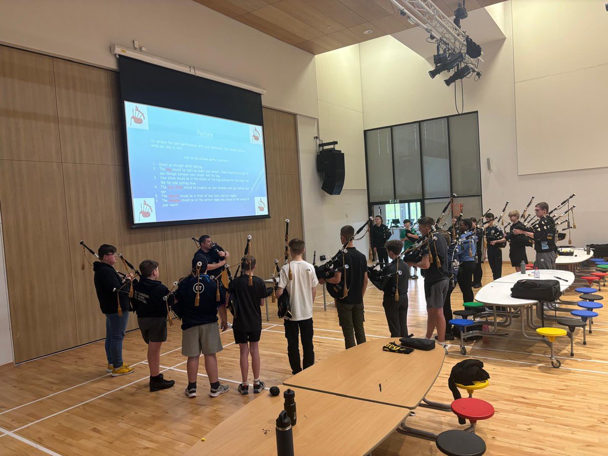 nlcschoolspb's tweet photo. As October comes to a close we would like to thank North Lanarkshire Council for supporting our young kids for these beneficial workshops: maintenance of the instrument, posture when playing and blowing steady ☑️🎶

Stay tuned for our next practice on Saturday 23rd November! https://t.co/i8bjjF4Pjp