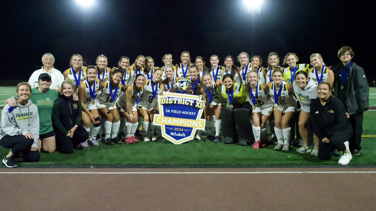 nr75ohm's tweet photo. Emmaus Field Hockey defends the Pennsylvania District XI 3A for the 36th consecutive year defeating Easton 6-1. 
Both Emmaus and Easton with represent District XI in the Pennsylvania 3A State Tournament. https://t.co/laBcLBViSx