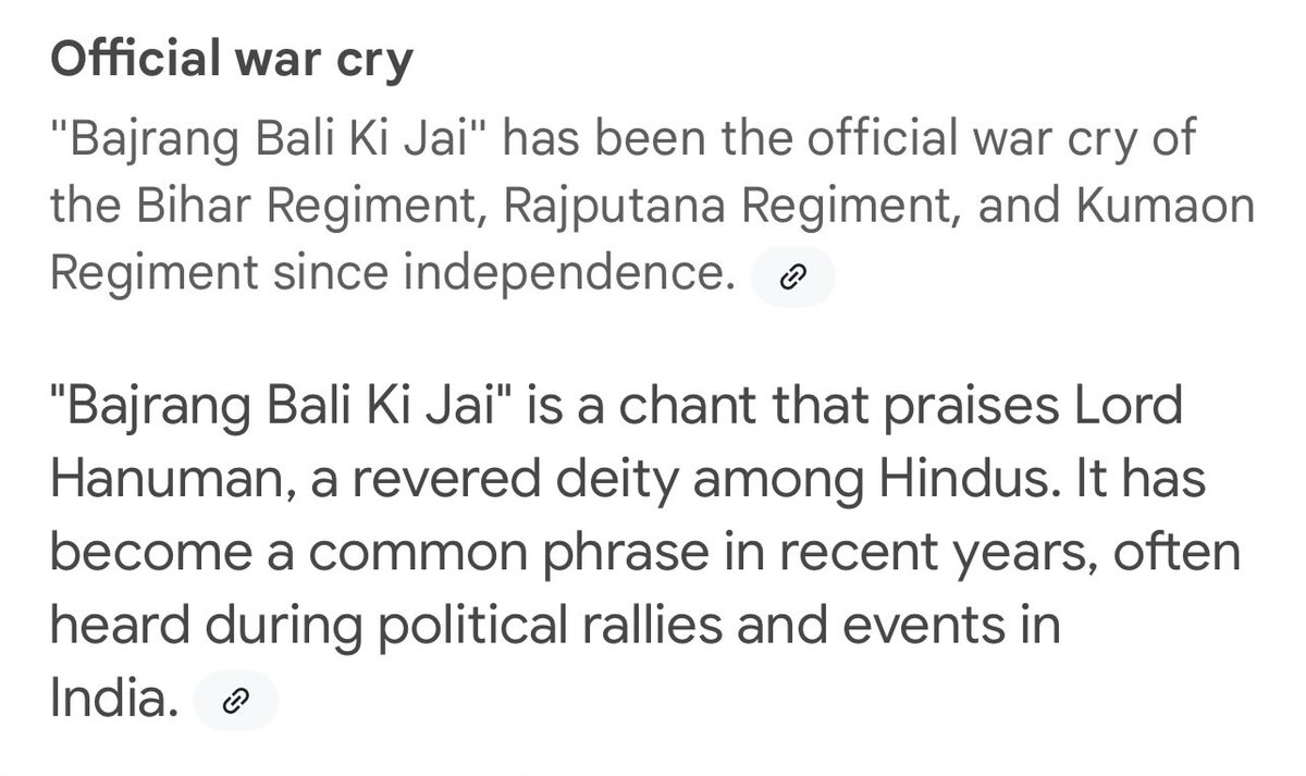 KrishSuresh7's tweet photo. @Naangathaan_Oi This is just a war cry as far as those regiments go https://t.co/5c9FEBYAu5