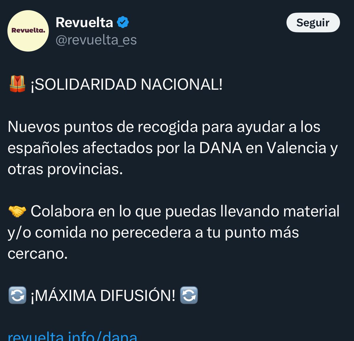 kurioso's tweet photo. ¿Sabéis lo terrorífico que es esto?

Ahora mismo hay grupos falangistas, franquistas, racistas y xenofobos llevando camiones de ayuda a Valencia que van a repartir a quien ellos decidan, como ellos decidan, sin contar con autoridades ni organizaciones expertas y que no dejan colaborar a las mujeres en su carga, por ejemplo.

¡Qué  espanto!