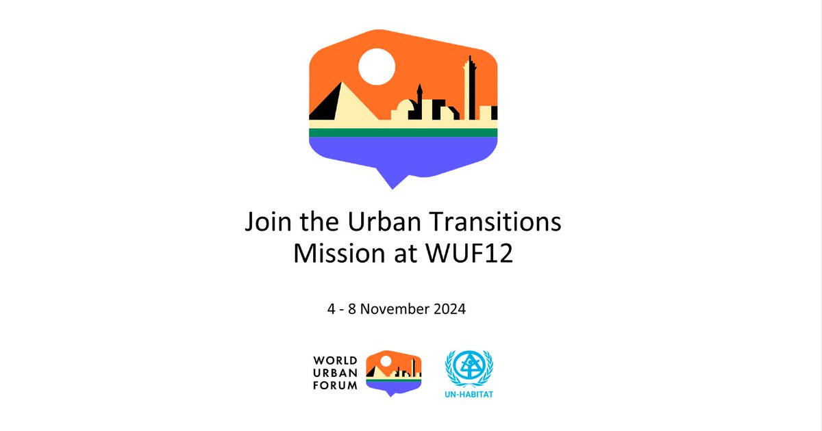💡Cities as #ClimateAction leaders!

Join us at #WUF12 on Nov 5 for "The European Mission on 100 Climate-Neutral and Smart Cities by 2030" session.

Explore lessons from the Urban Transitions Mission African cities &amp; the EU mission's national partners.

👉tinyurl.com/4t8nexhm