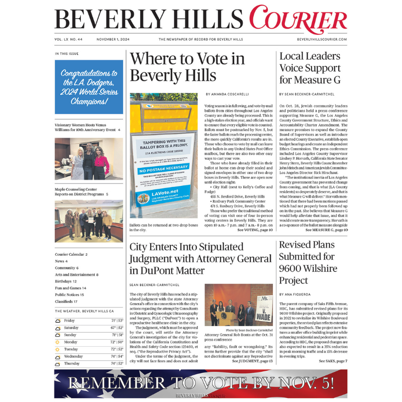 Beverly Hills in the Big Apple Beverly Hills Courier