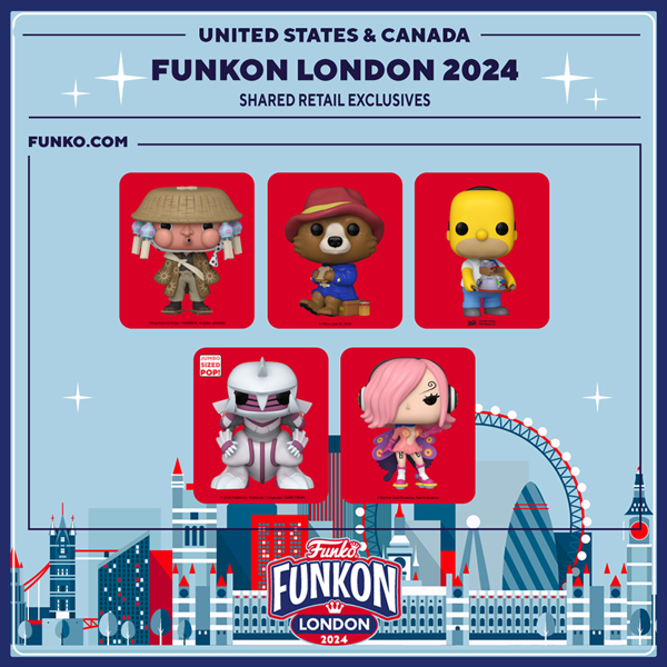 funkofinderz's tweet photo. Available Now: FunKon London 2024 Shared Exclusive Funko Pop! Vinyls! Get your hands on collectibles from fan-favorite worlds like One Piece, Pokemon, Demon Slayer, The Simpsons, and Paddington!

Link: https://t.co/T25JlxOVW1

#Ad #FunKon #FunKon2024 #Funko #FunkoPop #FunkoPops #FunkoPopVinyl #Pop #PopVinyl #FunkoCollector #Collectible #Collectibles #Toy #Toys #FunkoFinderz
