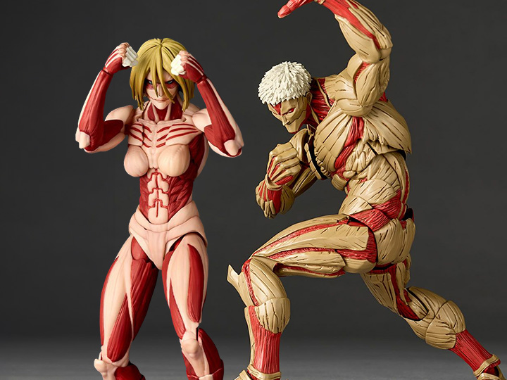 BigBadToyStore's tweet photo. Attack on Titan Amazing Yamaguchi Female Titan (Annie Leonhart) & Armored Titan (Reiner Braun) are available for pre-order!
https://t.co/kqPuXuEBRx
#attachontitan #annieleonhart #bbts https://t.co/7FjAuePY8z