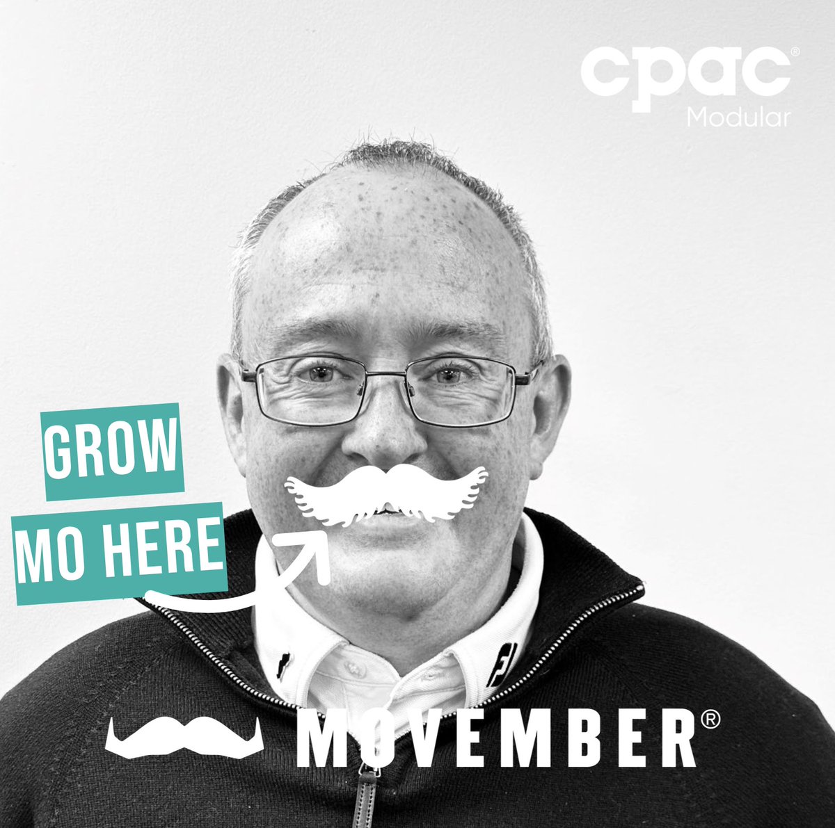 Cpac_Modular's tweet image. The Big Mo has called upon us once more for the 2024 campaign &amp;amp; our Pac is shaved &amp;amp; ready to go!
#Movember is a time to unite with Mo Bros &amp;amp; Gals across the world but especially in our home construction sector to take on mental health, suicide, prostate cancer &amp;amp; testicular cancer