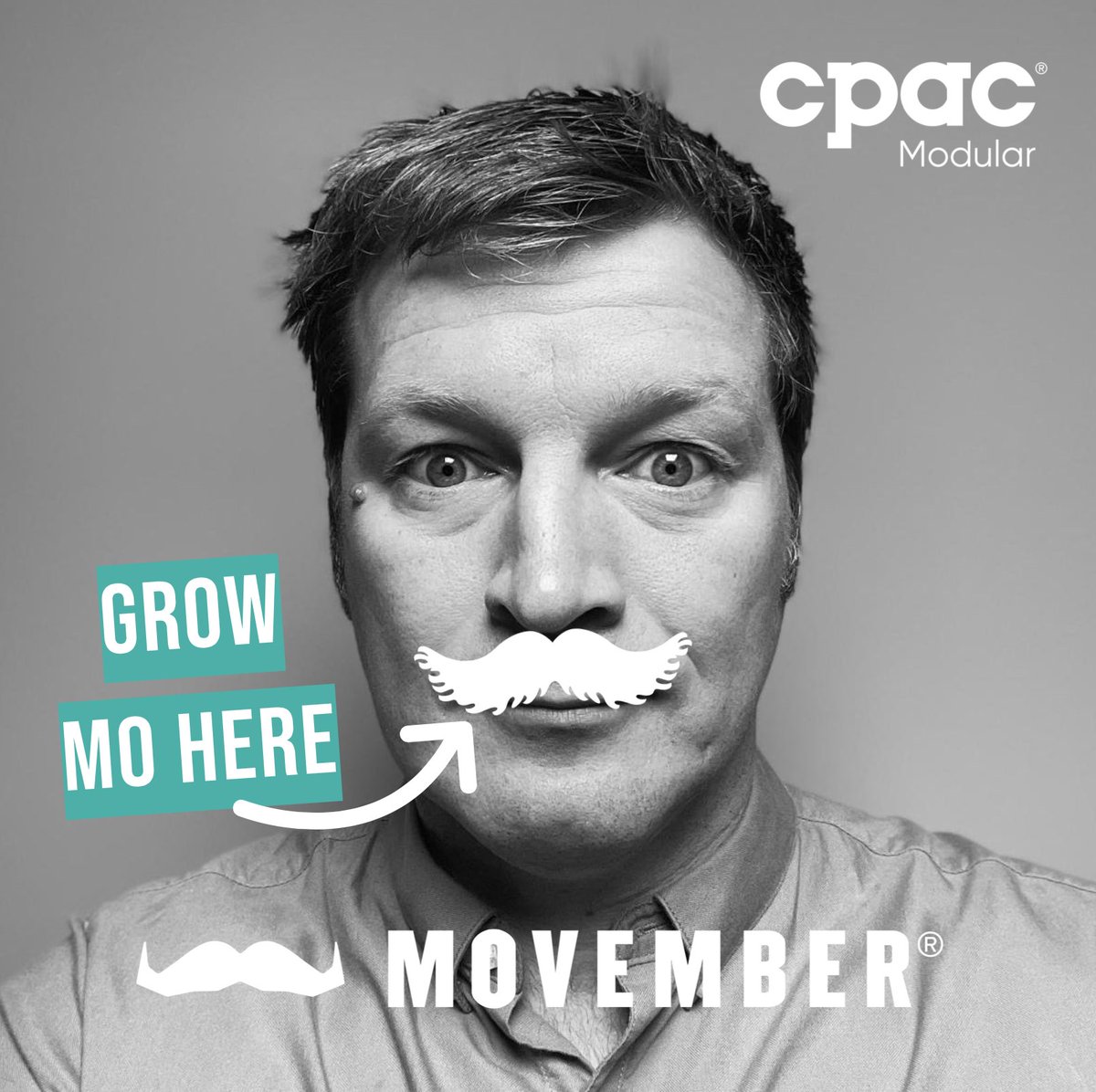 Cpac_Modular's tweet image. The Big Mo has called upon us once more for the 2024 campaign &amp;amp; our Pac is shaved &amp;amp; ready to go!
#Movember is a time to unite with Mo Bros &amp;amp; Gals across the world but especially in our home construction sector to take on mental health, suicide, prostate cancer &amp;amp; testicular cancer