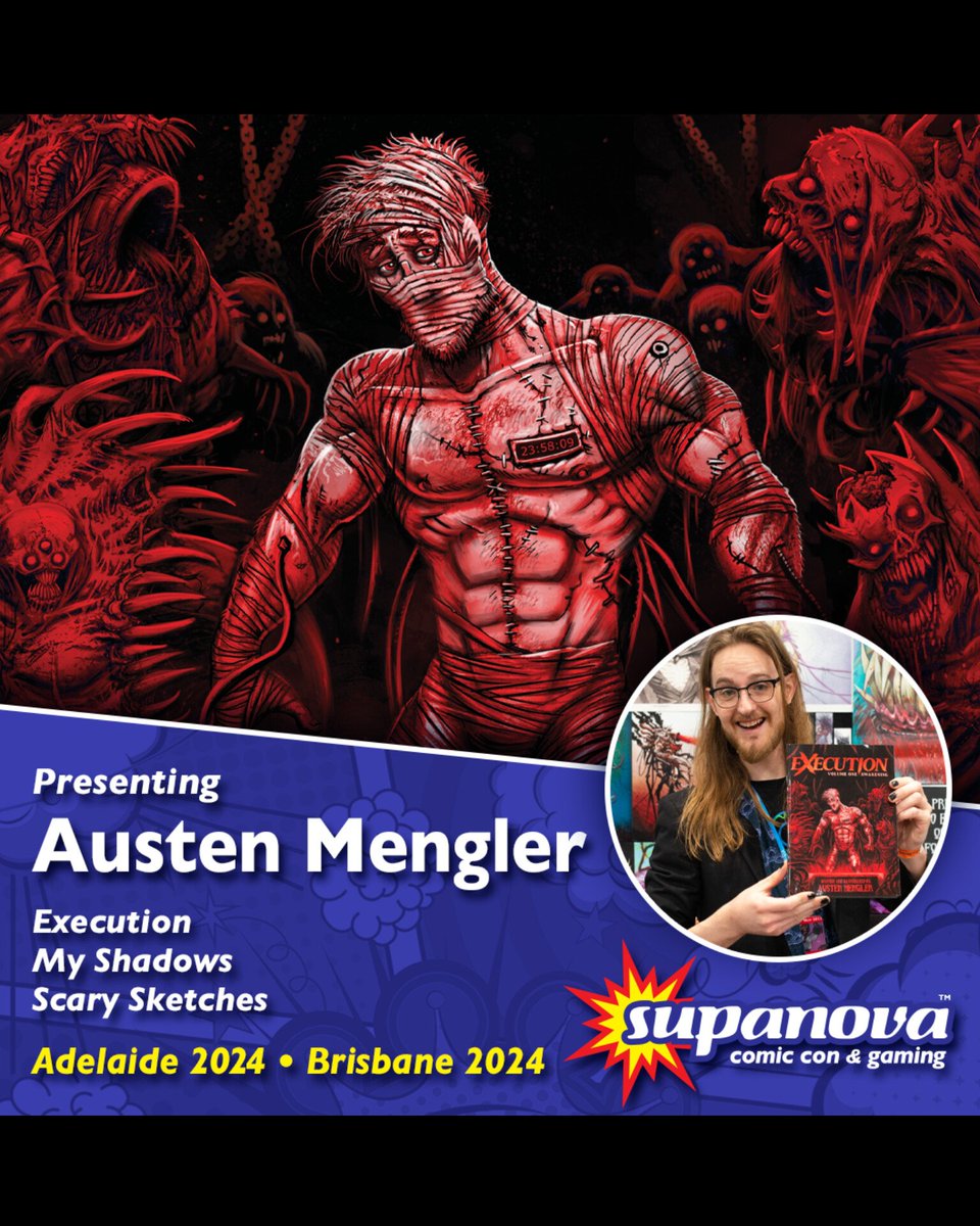The Art of Austen Mengler | austenmengler.com (@austenmengler) on Twitter photo 💥 <a href="/SupanovaExpo/">Supanova Comic Con & Gaming 💥</a> Adelaide '24 is tomorrow! I'm honored to be a returning guest artist/writer this weekend Nov 2-3 at Stand 7 and will be at Brisbane '24 next Friday-Sunday Nov 8-10 at Stand 2083. New prints and more at my booth that will be on my Store soon. Cheers! #supanova 💥 <a href="/SupanovaExpo/">Supanova Comic Con & Gaming 💥</a> Adelaide '24 is tomorrow! I'm honored to be a returning guest artist/writer this weekend Nov 2-3 at Stand 7 and will be at Brisbane '24 next Friday-Sunday Nov 8-10 at Stand 2083. New prints and more at my booth that will be on my Store soon. Cheers! #supanova