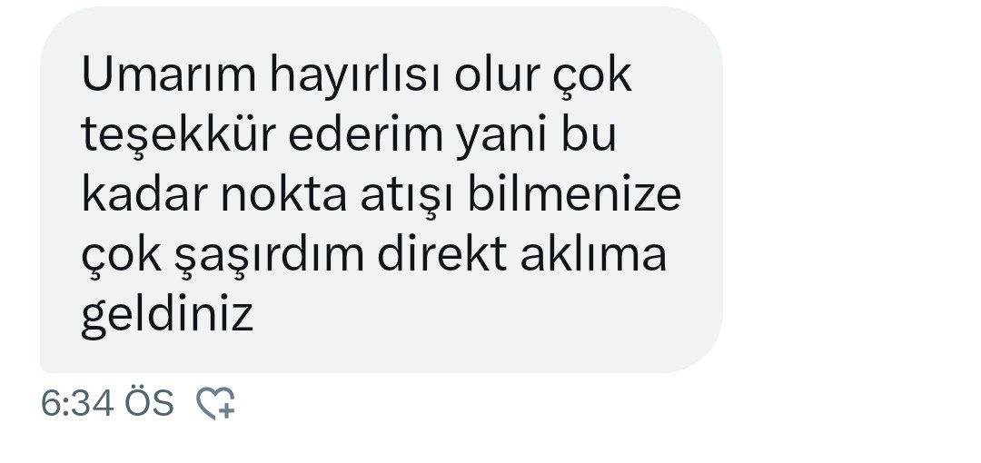 Geri dönüş memnuniyeti 🌼