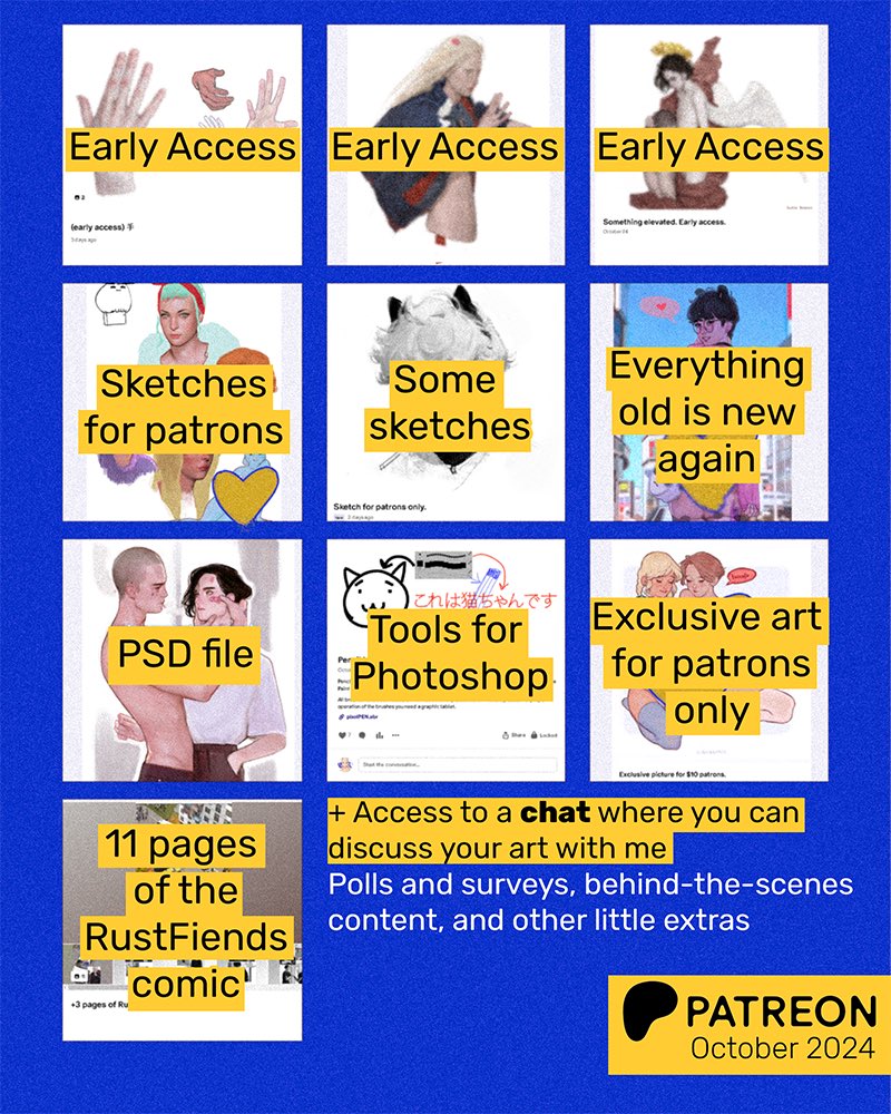 Hi! There are already 11 pages of the comic available on P*trе0n , plus lots of other content to explore. If you decide to subscribe, it would mean the world 💖. My income still falls short of covering residency fees , so every bit of support helps! Link in bio 🔗 Thank you!