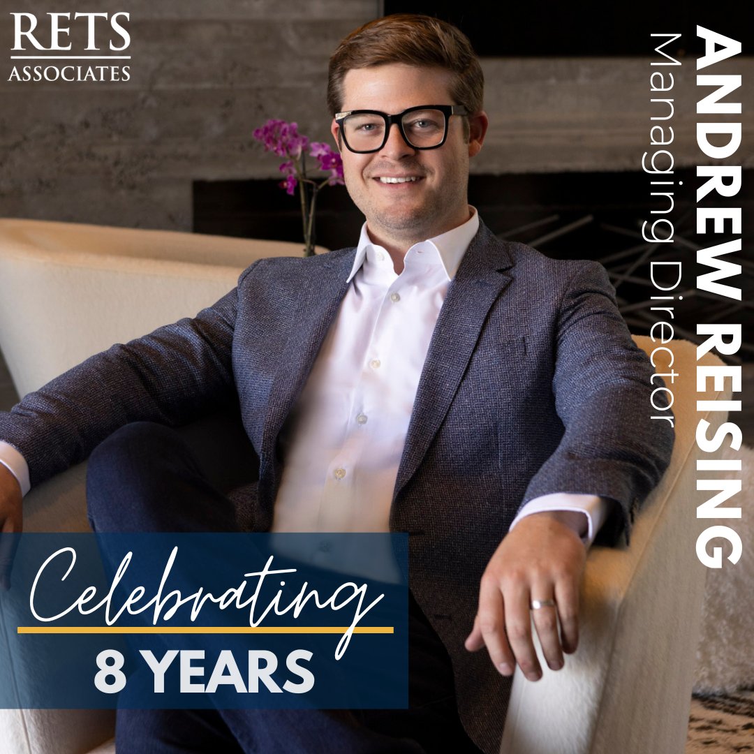 RETSAssociates's tweet photo. 🎉 Celebrating 8 years of excellence with Andrew Reising at RETS! Since 2016, he’s been connecting top professionals with key CRE finance roles in acquisitions, asset management, and development. Thank you, Andrew, for all you do! 🌟👏 #Anniversary #TalentExcellence #CRE https://t.co/e7uFSOFGaF