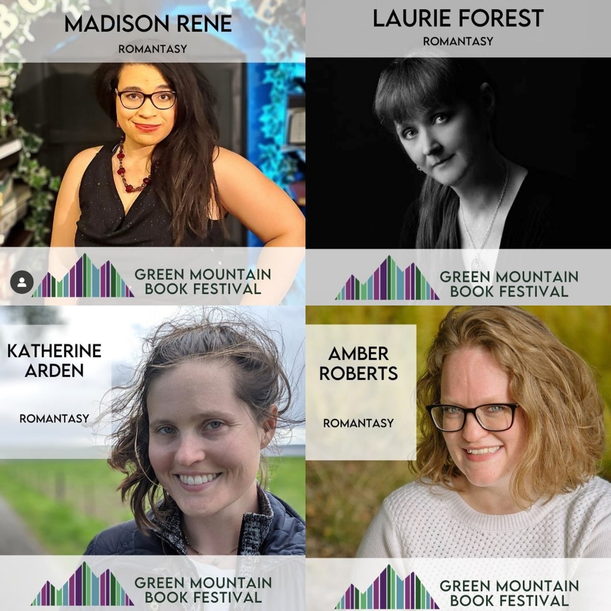 Laurie Forest 💚2025⚡️Year of the Dryad Storm (@laurieannforest) on Twitter photo Can't wait for this #romantasy panel at the <a href="/GMBookFest/">Green Mountain Book Festival</a> TOMORROW 😃🐲📚🫖☕️
Everyone invited :) Looking forward to spending time with these awesome fellow #Vermont authors 💜 <a href="/MadiReneAuthor/">Madison Rene</a>
<a href="/arden_katherine/">Katherine Arden</a> <a href="/ARobertsWrites/">Amber Roberts❄️Not Here❄️</a> Can't wait for this #romantasy panel at the <a href="/GMBookFest/">Green Mountain Book Festival</a> TOMORROW 😃🐲📚🫖☕️
Everyone invited :) Looking forward to spending time with these awesome fellow #Vermont authors 💜 <a href="/MadiReneAuthor/">Madison Rene</a>
<a href="/arden_katherine/">Katherine Arden</a> <a href="/ARobertsWrites/">Amber Roberts❄️Not Here❄️</a>
