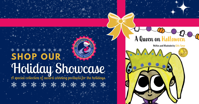 MomsChoiceAward's tweet photo. Join Cleo on a journey of self-acceptance in "A Queen on Halloween" by @BrigitteTamar! This charming tale shows the importance of being true to oneself, making it a perfect read for the holiday season.🎄✨ Shop our Holiday Showcase! #HalloweenBooks #SelfAcceptance #KidsLit