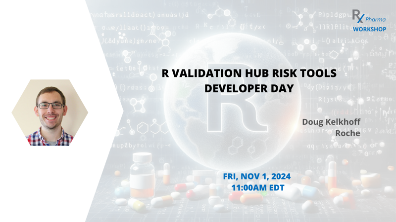 Now! Nov 1st @ 11am ET!

WORKSHOP R Validation Hub Risk Tools Dev Day

Welcome first time participants &amp; long-standing contributors to discuss role that shared software can play in the adoption of #RStats &amp; its package ecosystem

Credentials via #Credly!

events.zoom.us/ev/AvobJEOTVwk…