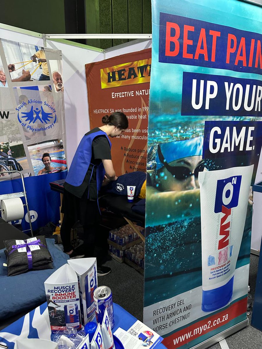 Find MYO2 Recovery Gel and the refreshing new MYO2 Recovery and Immune Booster drink at the South African Society of Physiotherapy's stand at the Soweto Marathon Expo and their Recovery Zone on race day.