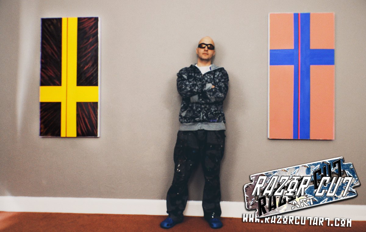 "Vampires of the Minds" #1 &amp; #2 122cm x 61cm (x2) - Oil on hardboard mounted on 2 inch deep wooden frame.

#art #abstractexpressionismart #abstractartist #abstractpainting #contemporaryart