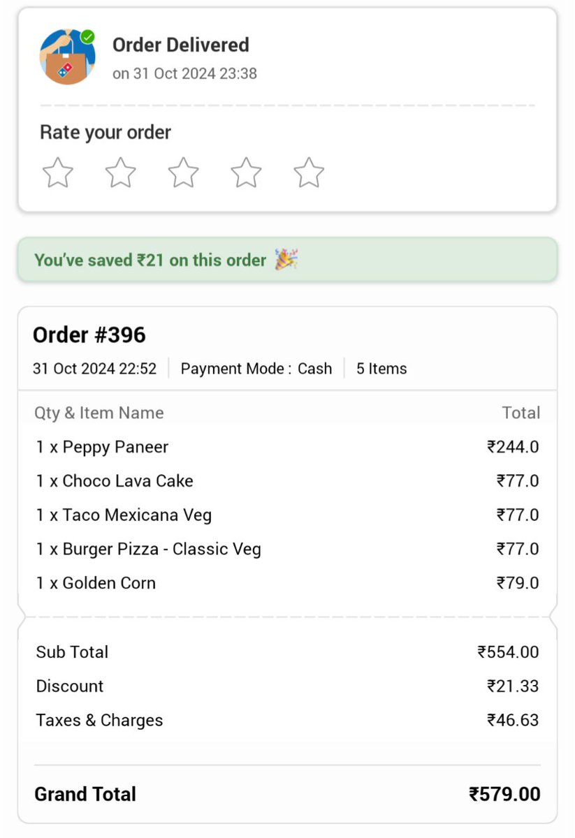 iamabs_tweets's tweet photo. @dominos_india i received a pizza order after 50 mins and it was spoiled.
When I asked,  they said they'll refund the money. 

I'm yet to get the refund. Please check and help me https://t.co/JJOezixfW7