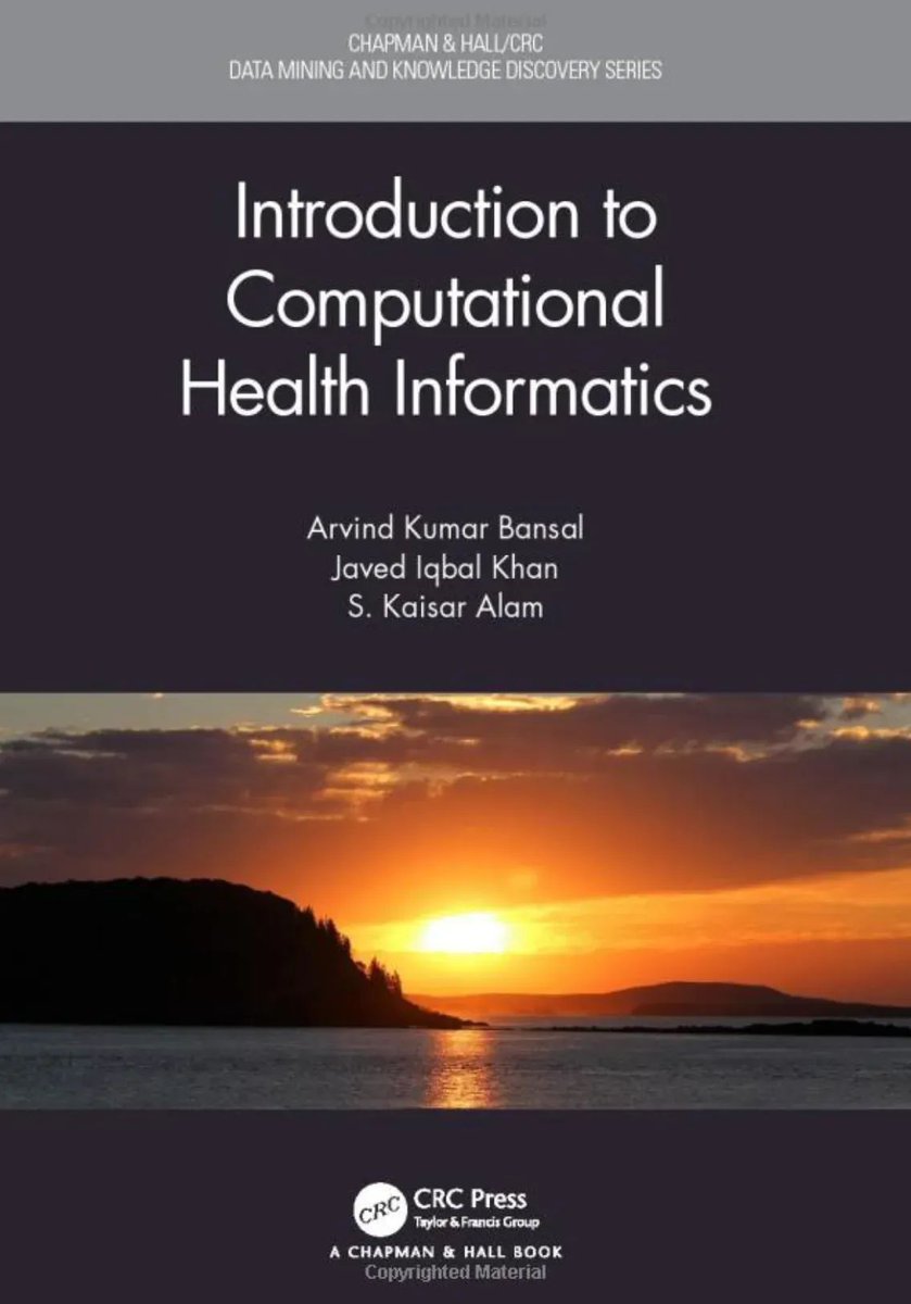 gp_pulipaka's tweet image. A Simple Guide to the #HealthInformatics Books. #BigData #Analytics #DataScience #IoT #IIoT #HealthTech #Python #RStats #TensorFlow #Java #JavaScript #ReactJS #CloudComputing #Serverless #DataScientist #Linux #Books #Programming #Coding #100DaysofCode   
geni.us/HealthTech
