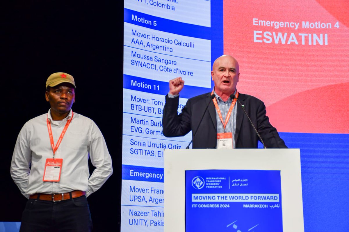 STAWU_'s tweet image. SWATCAWU statement on the recently concluded ITF 46th Congress held in Marrakech, Morocco.  

#SWATCAWU 
#WeAreITF 
#Working-classAgenda 
#SWATCAWU  
#❤️💛💚🤍🖤