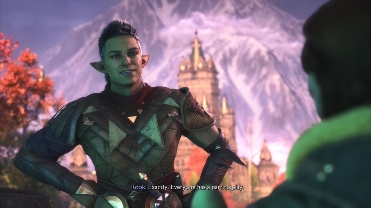 First 24hrs of playing #DragonAgeVeilguard and this game is gorgeous! Plus hot elf boi Rook too