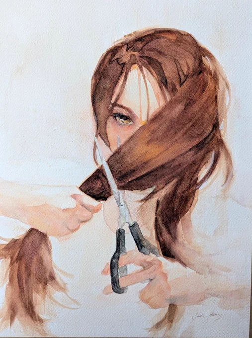 Hair II #watercolor 