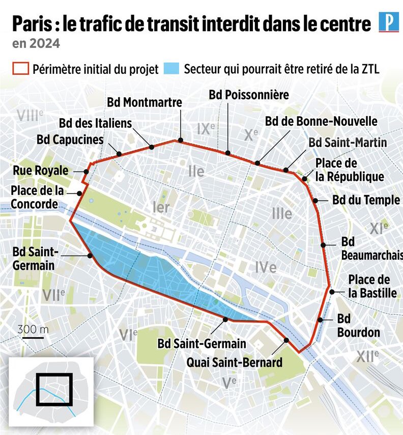 Området i Paris som stenges for gjennomkjøring med bil kan vel omlag sammenlignes med Oslo innenfor Ring 2. Ingen grunn til at Oslo ikke skal følge etter. I stedet for å bruke 5 mrd på å gjenåpne Ring 1.