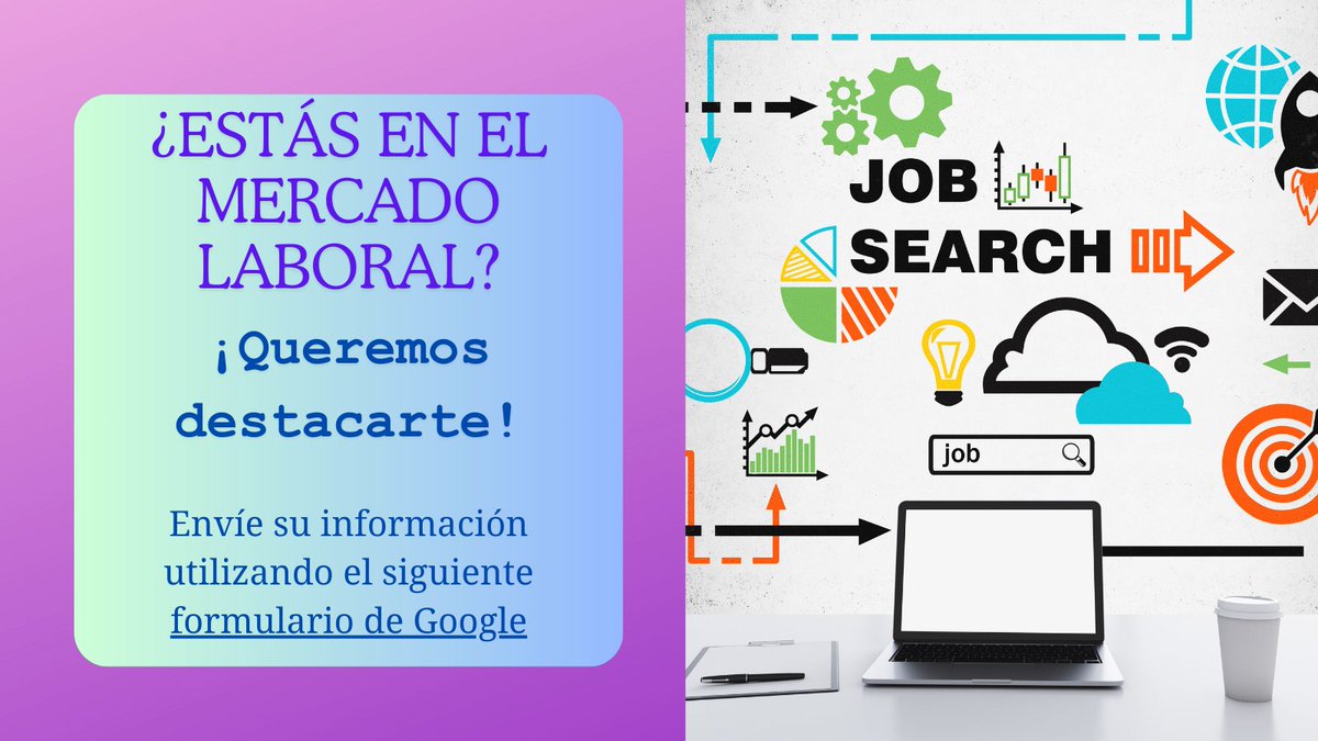 📢 ¿Estás buscando trabajo? ¡Queremos ayudarte a destacar! Envíanos tu información a través de nuestro formulario y te promocionaremos. 🌟 forms.gle/sCeheNA8wD76LB… #OportunidadesLaborales #BuscandoEmpleo