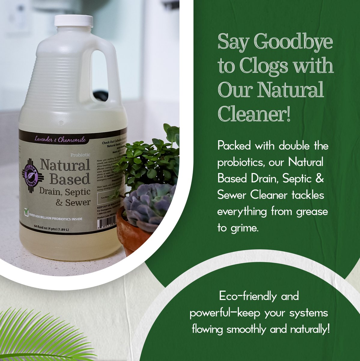 culleokacompany's tweet photo. Tired of dealing with stubborn clogs and chemical-laden cleaners? 🙄

Culleoka's Drain, Septic &amp; Sewer Cleaner is an eco-friendly solution that tackles grease and grime while protecting your family from harsh chemicals. 

#CulleokaCompany #Cleaning #Clean #HouseCleaning https://t.co/N7KPybowwk
