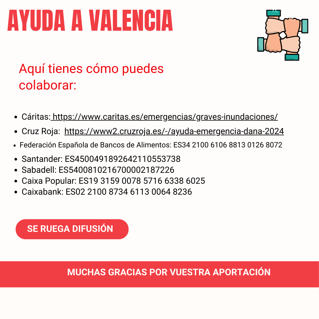 djangulo72's tweet photo. Aquí tenéis algunos sitios para poder colaborar .  Sentimos una impotencia enorme ante las imágenes que nos llegan de nuestros amigos de Valencia.
Un abrazo enorme a todos los afectados y, muy especialmente, a las familias de las víctimas.
(Se ruega difusión) #inundaciones https://t.co/pFddGpaPAi
