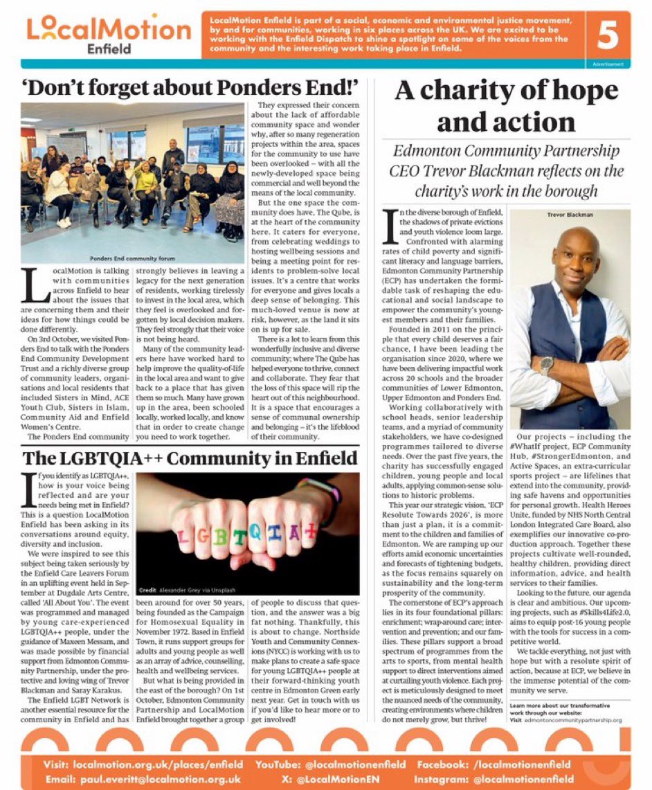 Fantastic to see <a href="/LocalMotionEN/">LocalMotion Enfield</a> new community page in our local newspaper <a href="/EnfieldDispatch/">Enfield Dispatch</a> - giving community groups &amp; organisations a voice! @JollyJourno <a href="/MrPaulEveritt/">Paul Everitt</a> <a href="/Stevewal63/">Steve Waldron</a> @Phil_Gooch <a href="/AndrewRyde/">Andrew Ryde</a> <a href="/souls_compass/">Soul's Compass</a> enfielddispatch.co.uk/wp-content/upl… #enfield #communities #voices
