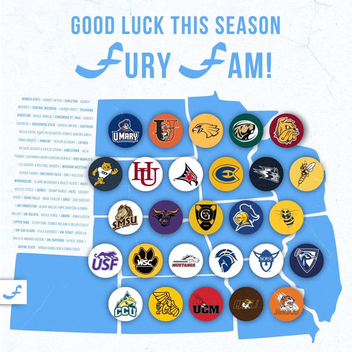 Good luck this season Fury Fam! 🫶

We have 41 players who will be competing at the D2/D3/JUCO/NAIA level. We can't wait to support them all season long!

#FuryFam | #ThisIsWhyYouFury