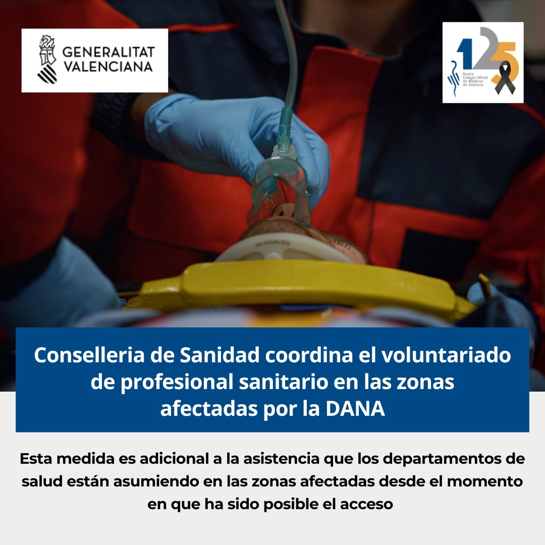 🚨 <a href="/GVAsanitat/">GVA Sanitat</a> 𝗰𝗼𝗼𝗿𝗱𝗶𝗻𝗮 𝗲𝗹 𝘃𝗼𝗹𝘂𝗻𝘁𝗮𝗿𝗶𝗮𝗱𝗼 𝗱𝗲𝗹 𝗽𝗿𝗼𝗳𝗲𝘀𝗶𝗼𝗻𝗮𝗹 𝘀𝗮𝗻𝗶𝘁𝗮𝗿𝗶𝗼 𝗲𝗻 𝗹𝗮𝘀 𝘇𝗼𝗻𝗮𝘀 𝗮𝗳𝗲𝗰𝘁𝗮𝗱𝗮𝘀 𝗽𝗼𝗿 𝗹𝗮 𝗗𝗔𝗡𝗔

🚑 👨‍⚕️ Ha creado un formulario de registro a través del portal web san.gva.es para atender y