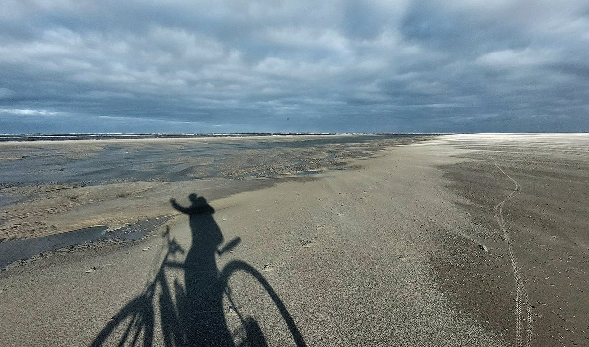 HettieZurMuhlen's tweet photo. Sporten op het strand met mijn stalen ros 🚴♀️ #Sport_en_Spel #november_kiek @Tpzijl #Ameland #mountainbike #conditie #wezijnerbijna💪😅 https://t.co/7ocCFDlcYu