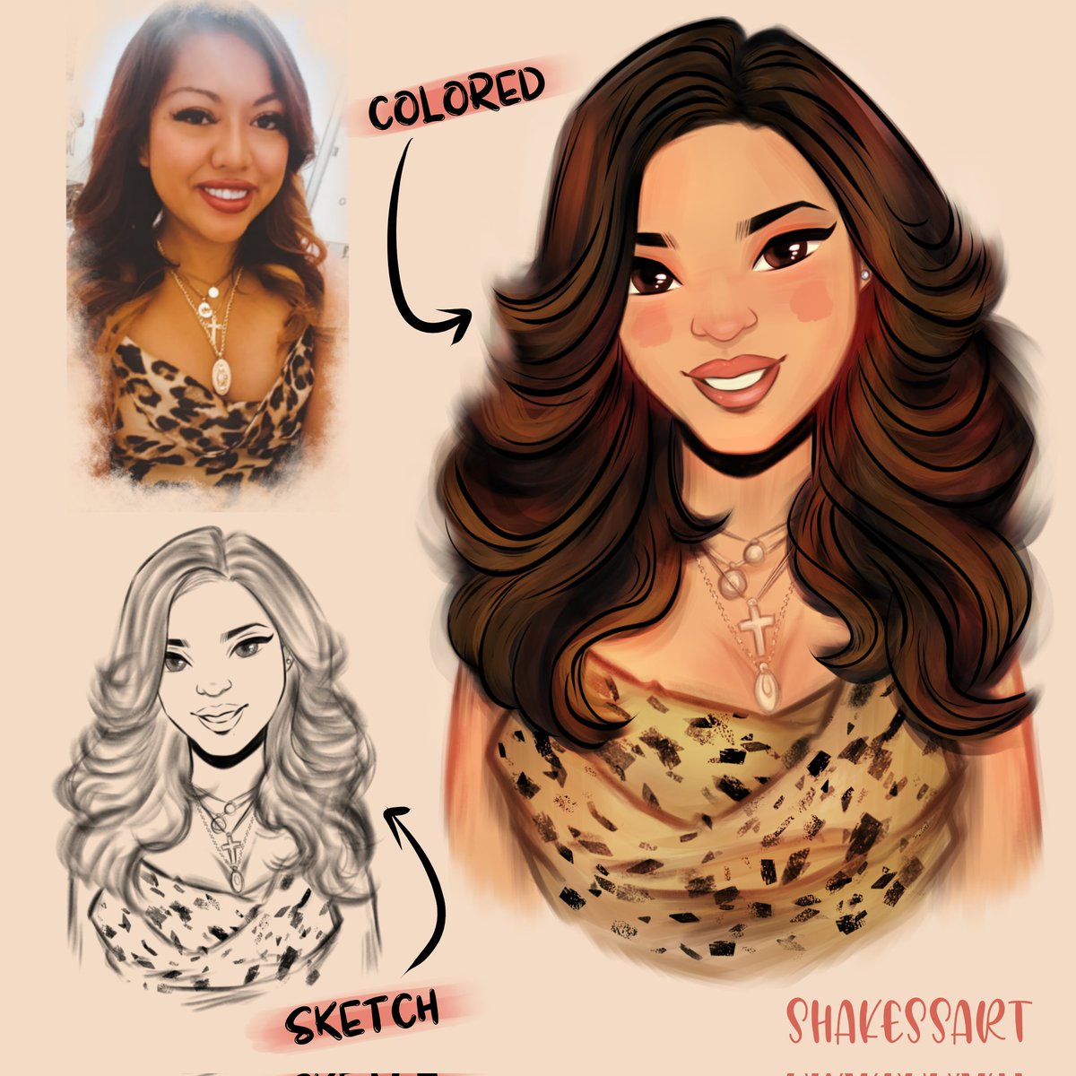 Cartoonic portrait for this lovely lady ❤️
#artmoots #art #sketch