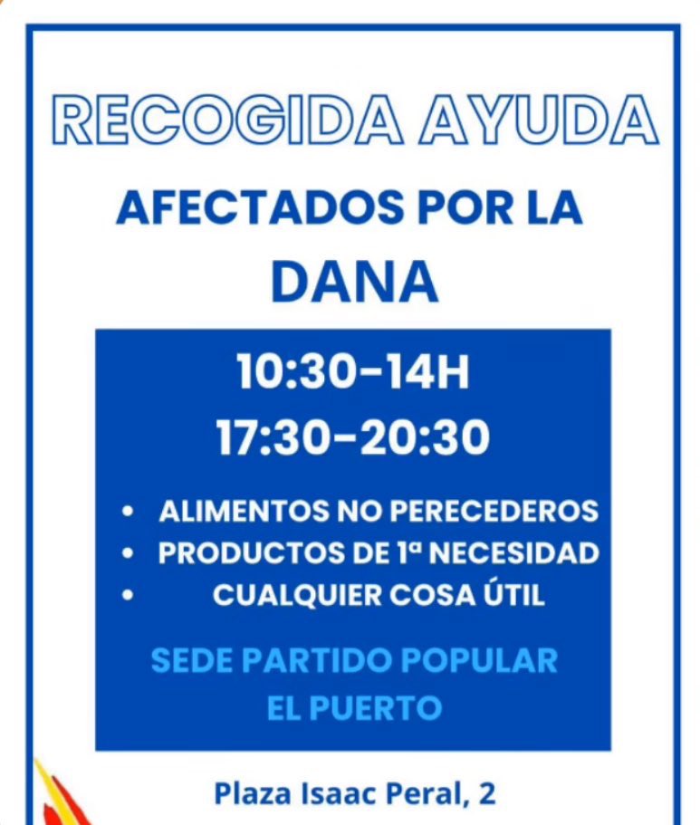 martasthin's tweet photo. ‼️‼️ puntos de recogida en cádiz para ayudar a valencia ‼️‼️

para las que seáis de cádiz, van a estar recogiendo material y alimentos en distintos puntos, voy a ir dejando por aqui todos los que vea https://t.co/l1NWfp0mhZ