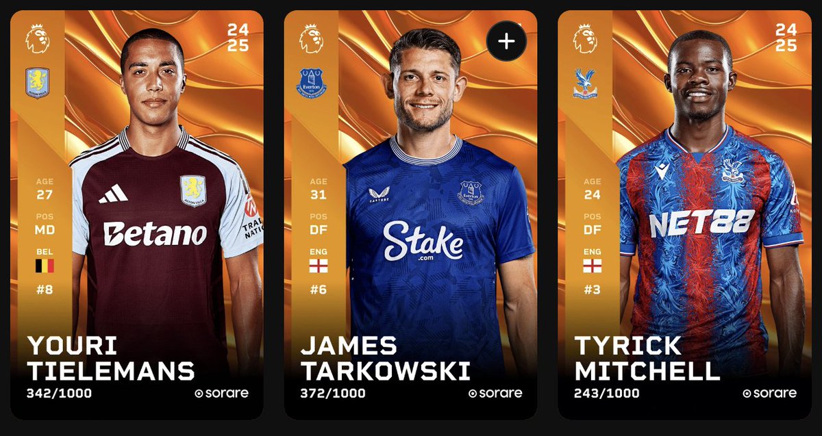 #Sorare #Giveaway 
THREE PRIZES UP FOR GRABS!

1st Tielemans
2nd Mitchell
3rd Tarkowski

To Enter:
➡️ Like + RT
➡️ Join Footium Discord using this tracked link: mee6.xyz/en/i/ClBdXmp1Hm (entering via another link won't be considered)

Winners chosen: 8th Nov 12pm UK time