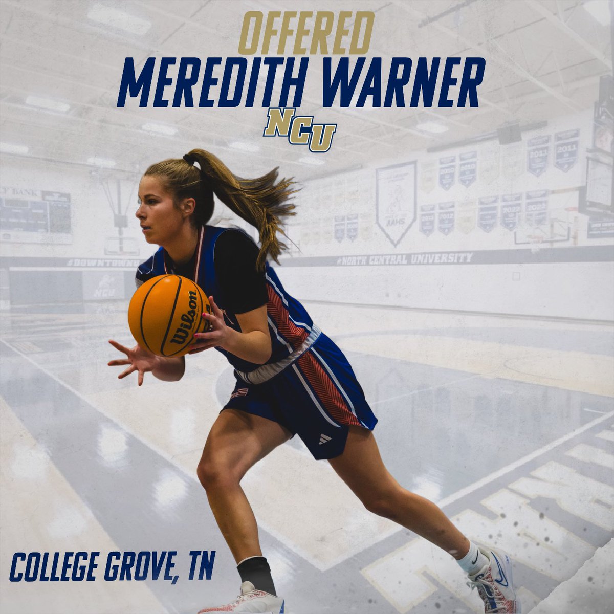 Meredith Warner (@meredith_w15) on Twitter photo After a great conversation with <a href="/davidrohrbach_/">Coach Rohrbach</a> and <a href="/madihecox6/">Coach Madi Hecox</a> , I am blessed to receive an offer from <a href="/NCU_WBB/">NCU Women's Basketball</a> ! Thank you for believing in me!!
<a href="/TBWexposure/">Team Brandan Wright</a> <a href="/breunajackon23/">Bre Jackson</a> <a href="/ItsCoachKay/">ItsCoachKay</a> <a href="/yofavkoach/">Coach Malone</a> <a href="/PHSLadyBBSB/">PHSLadyHoops</a> <a href="/threesandd/">Randy Coffman</a> After a great conversation with <a href="/davidrohrbach_/">Coach Rohrbach</a> and <a href="/madihecox6/">Coach Madi Hecox</a> , I am blessed to receive an offer from <a href="/NCU_WBB/">NCU Women's Basketball</a> ! Thank you for believing in me!!
<a href="/TBWexposure/">Team Brandan Wright</a> <a href="/breunajackon23/">Bre Jackson</a> <a href="/ItsCoachKay/">ItsCoachKay</a> <a href="/yofavkoach/">Coach Malone</a> <a href="/PHSLadyBBSB/">PHSLadyHoops</a> <a href="/threesandd/">Randy Coffman</a>