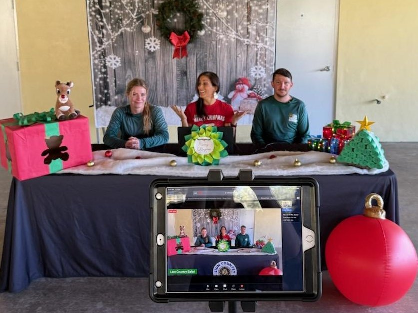 We had a WILD time hosting a virtual classroom w/ @PBCSD students today! They've been invited to make holiday enrichment items for the chimpanzees. On 12/13/24, the students get to watch through another broadcast, as the chimps receive the same enrichments, right here on safari!