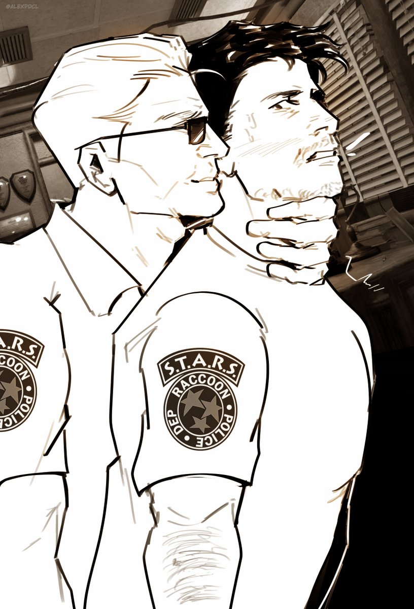 AlexPDCL's tweet photo. realised i never posted this🧍#chrisker #residentevil https://t.co/TgcpCpPzDZ