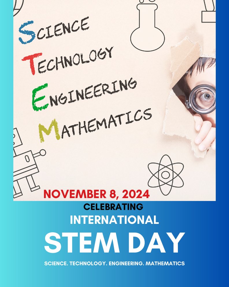 arraync's tweet photo. ✨ National STEM Day is November 8! ✨
The perfect day to inspire young minds to explore careers in Science, Technology, Engineering, Arts, and Math!
How are you celebrating National STEM Day? Share your ideas in the comments! 👇 #STEMDay #STEMEducation #FutureLeaders https://t.co/V2cvqwxUCL