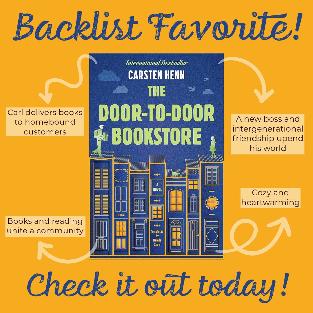 Have you read "The Door-to-Door Bookstore" by Carsten Henn and translated from German by Melody Shaw?

Check out this heartwarming tale of intergenerational friendship, community, and reading today!

libcat.arlingtonva.us/Record/316508