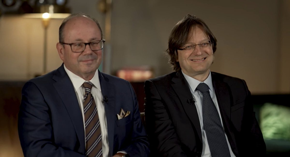 urotoday's tweet photo. Managing variant histology in high-risk non-muscle invasive #BladderCancer. @uromc @OUUrology & @paolo_gontero @UroMolinette discuss with @UroDocAsh @MDAndersonNews as part of the @IBCG_BladderCA #BladderCancerForum > https://t.co/ovlHb56Cud https://t.co/vYyY0x5gw0