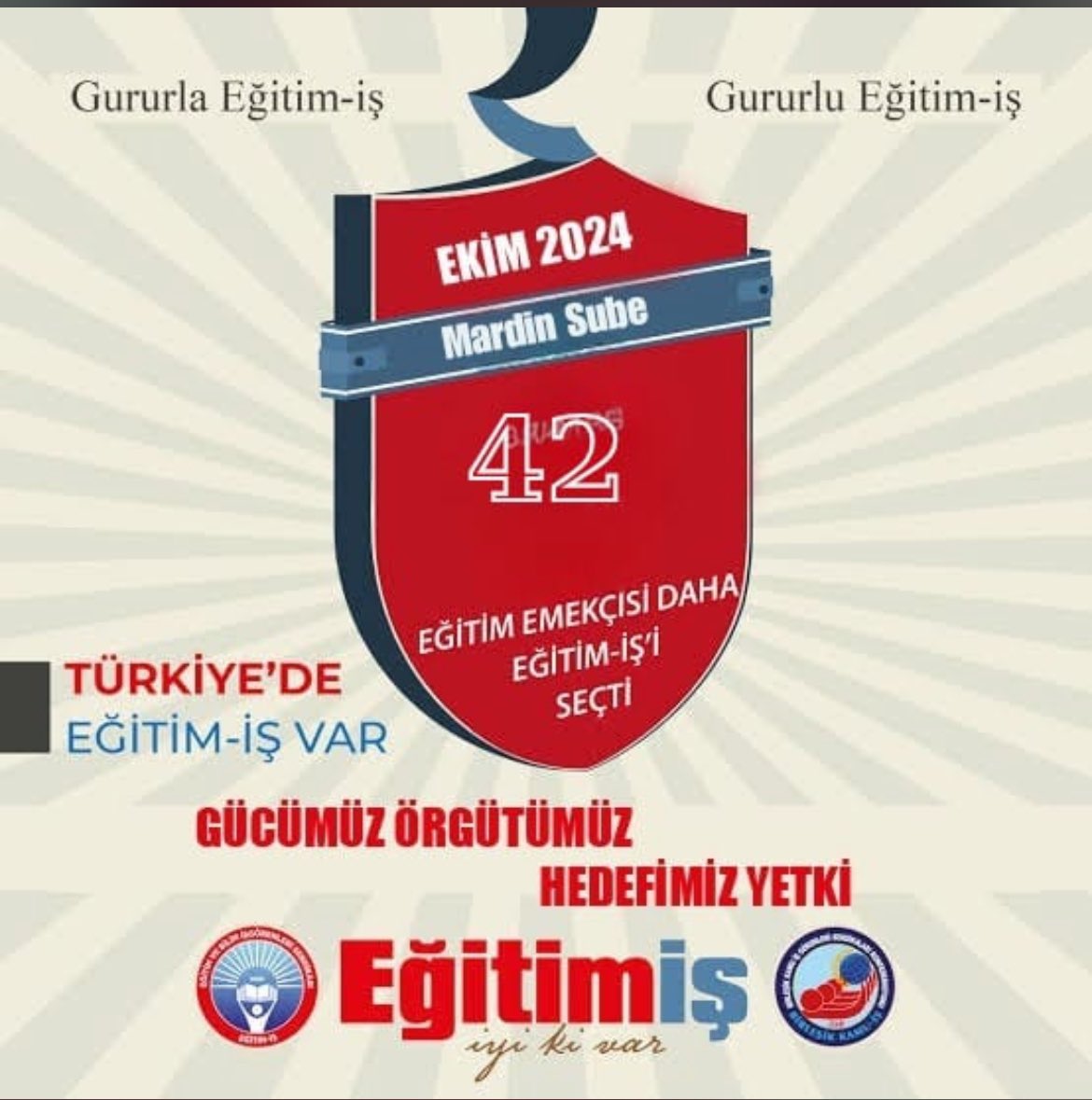ENusaybin16478's tweet photo. Mardin il genelinde 42 Eğitim emekçisi Eğitim Iş’i seçti.Ailemiz büyümeye devam ediyor.Yetkili değil belki ama etkili sendika olma yolunda ilerlememiz sizlerinde desteğiyle devam edecektir.Sen yoksan bu bir eksik olduğumuzu sakın unutma öğretmenim https://t.co/czFGSx3aOE
